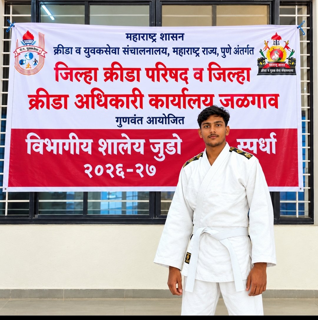 ज्यूडोच्या आखाड्यात कृष्णा महाजनची विजयी झेप; विभागात अव्वल, राज्यस्तरावर धडक!