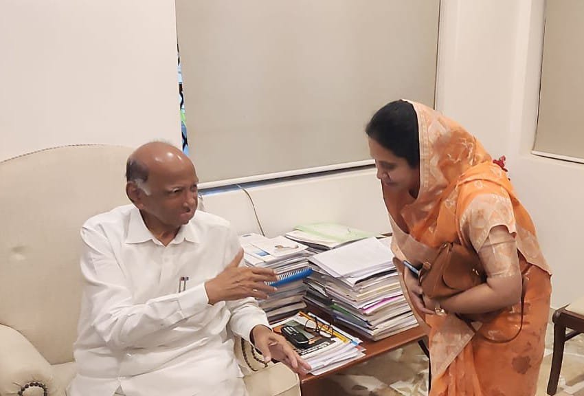 रिता बाविस्कर यांनी सुनिलजी तटकरे प्रदेशाध्यक्ष, राष्ट्रवादी कांग्रेस पार्टी, यांच्या कडे दिला पदाचा राजानामा  लवकरच शरदचंद्रजी पवार गटात प्रवेश करणार-सौ रिता बाविस्कर