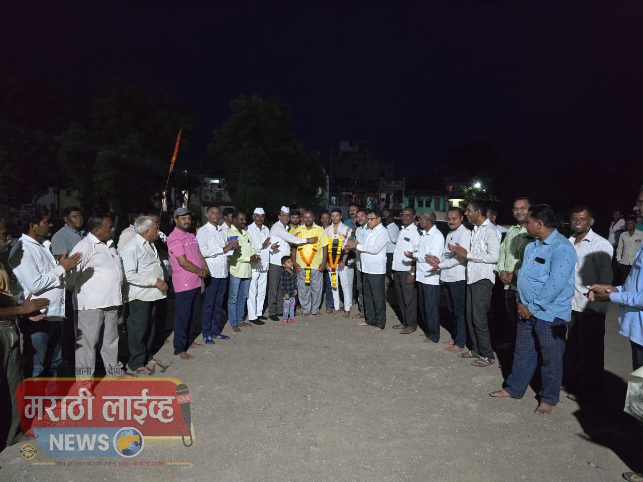 ड्रायव्हरच्या मुलाची एसआरपीत निवड ; ग्रामस्थांनी केला नागरी सत्कार