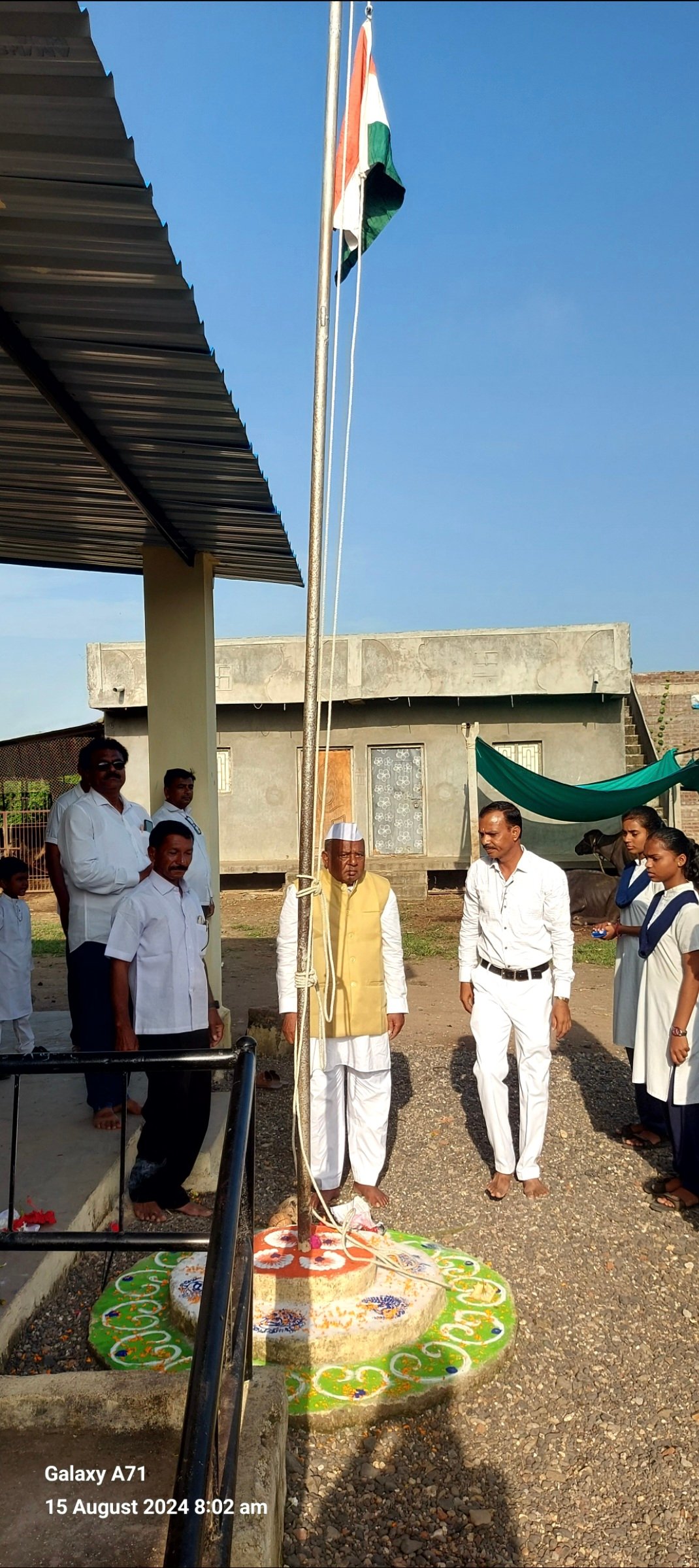 देवगांव देवळी हायस्कूलमध्ये स्वातंत्र्य दिवस उत्साहात साजरा