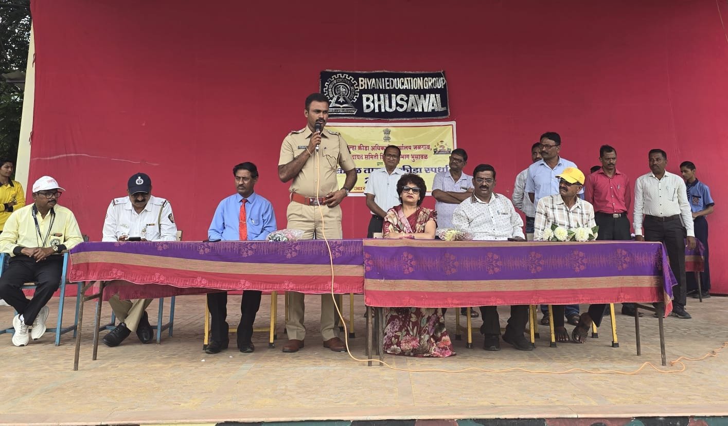 भुसावळ तालुका शालेय कबड्डी स्पर्धेत स्पर्धेत विद्यार्थ्यांनी खेळ आनंदासाठी खेळावा. 