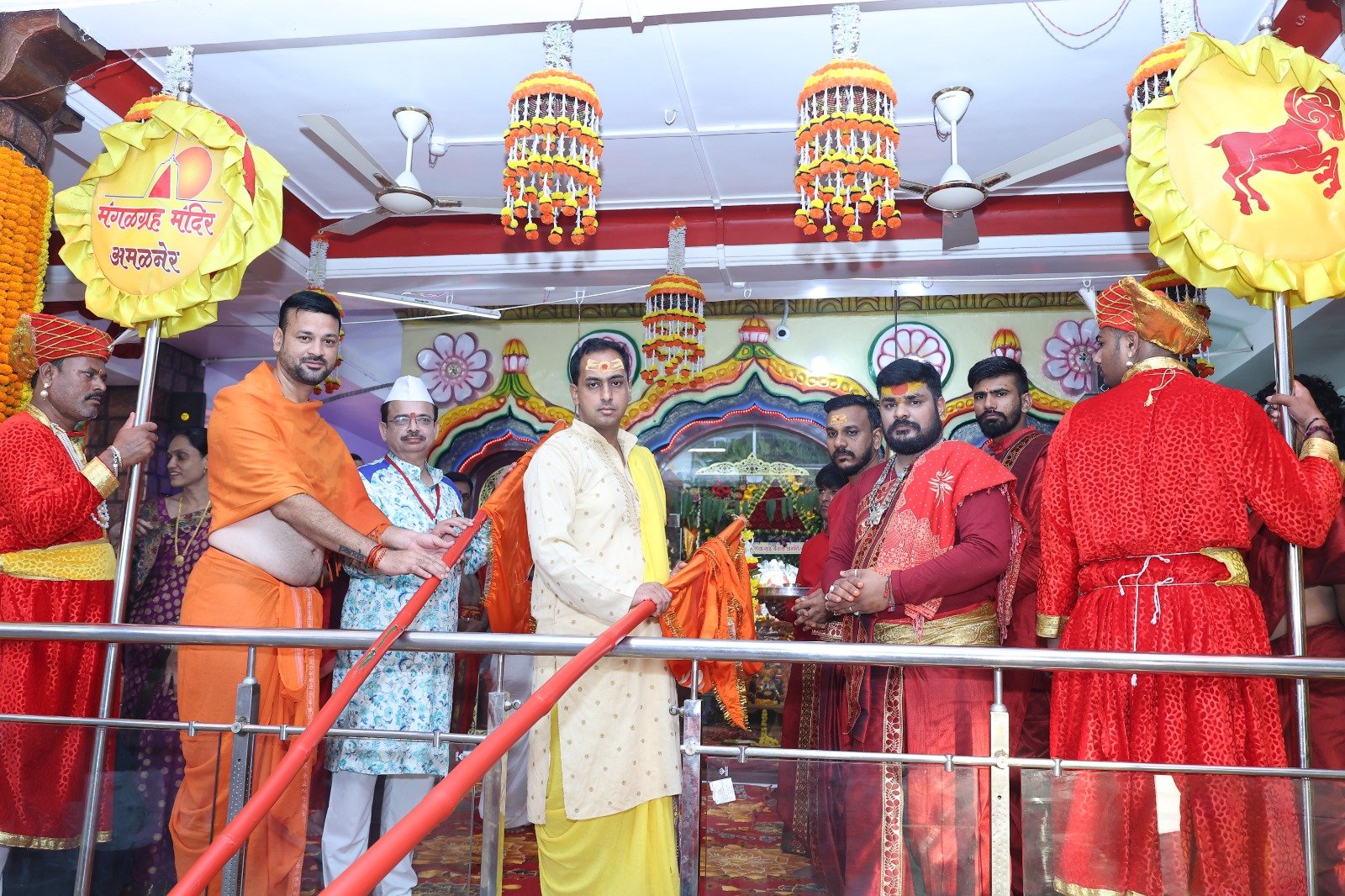 मंगळदेव ग्रहाचा जन्मोत्सव मंत्रघोषात साजरा, जिल्हाधिकारी होते पूजेचे मानकरी