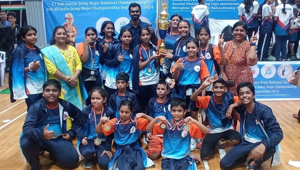 राष्ट्रीय जम्परोप स्पर्धेत महाराष्ट्र राज्य संघाने अजिंक्यपद पटकावले