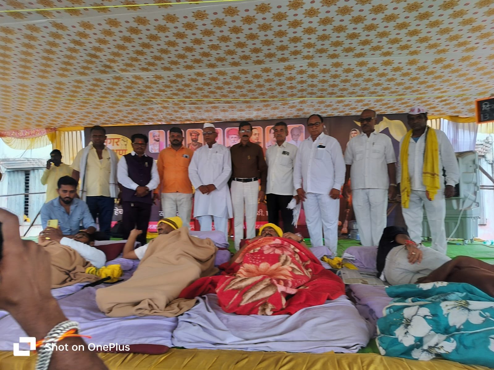 पंढरपूर येथे धनगर समाजाच्या उपोषणाला पाठिंबा