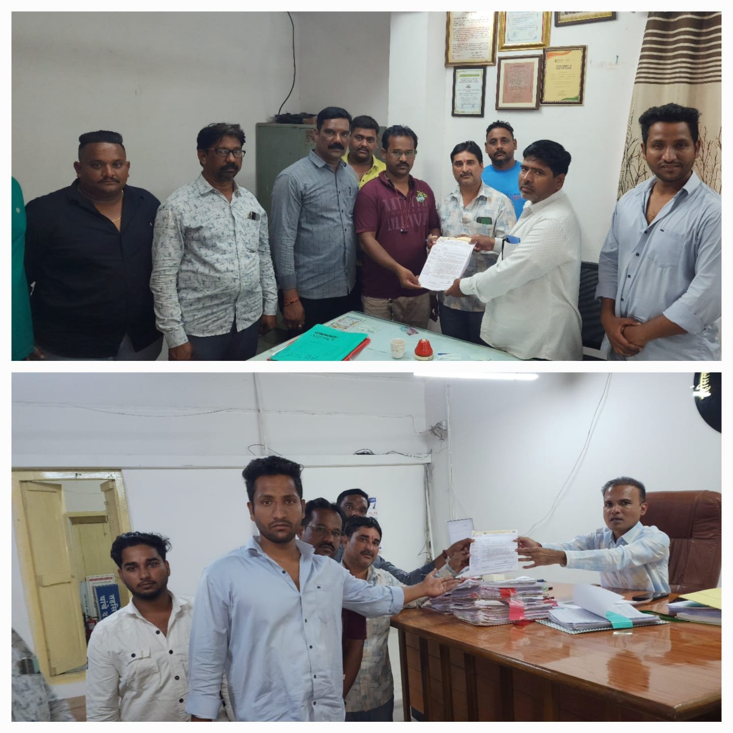 कंजरभाट समाजासाठी स्मशानभुमीकरीता जागा उपलब्ध करा  नगरपरीषदेच्या मुख्याधिकारी व तहसीलदार यांना निवेदन