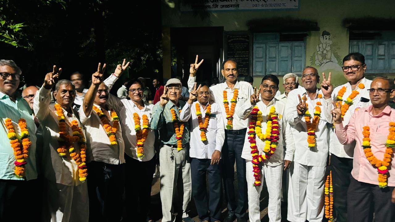 असोदा एज्युकेशन सोसायटीच्या पंचवार्षिक निकालात शिक्षण विकास पॅनलला पूर्ण बहुमत