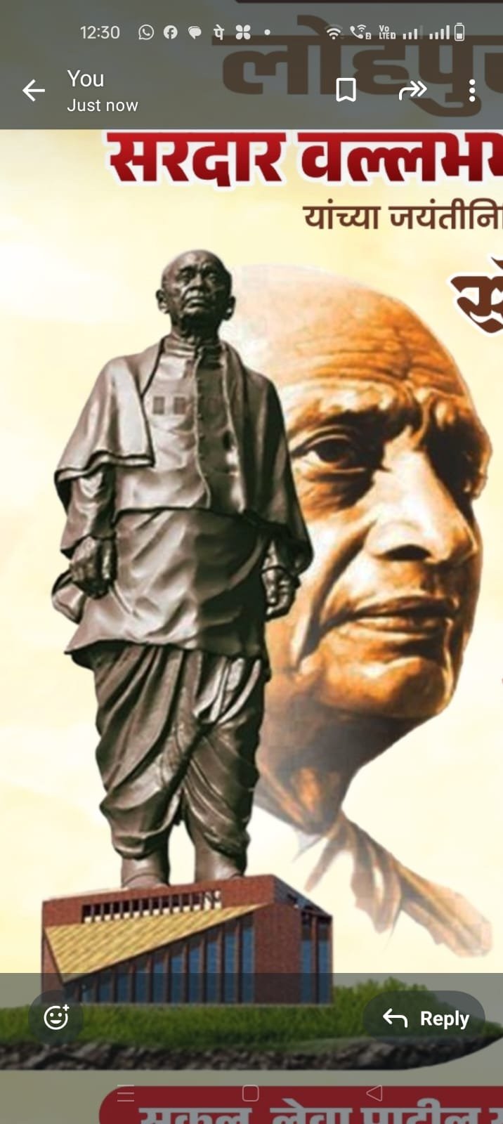 भारतरत्न सरदार वल्लभ भाई पटेल हिंदूरत्न पुरस्कार २०२४,जाहीर