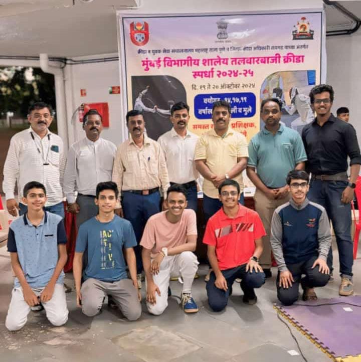 विभागीय तलवारबाजी स्पर्धेत श्री वाणी विद्यालयाचे घवघवीत यश.*  कल्याण डोंबिवली क्रीडा विभागची राज्यस्तरीय विजयी पताका  *तलवारबाजी स्पर्धेत विजयाचे खरे श्रेय क्रीडा संघटक गजानन वाघ यांचेआहे :एस.सुब्रमण्यम