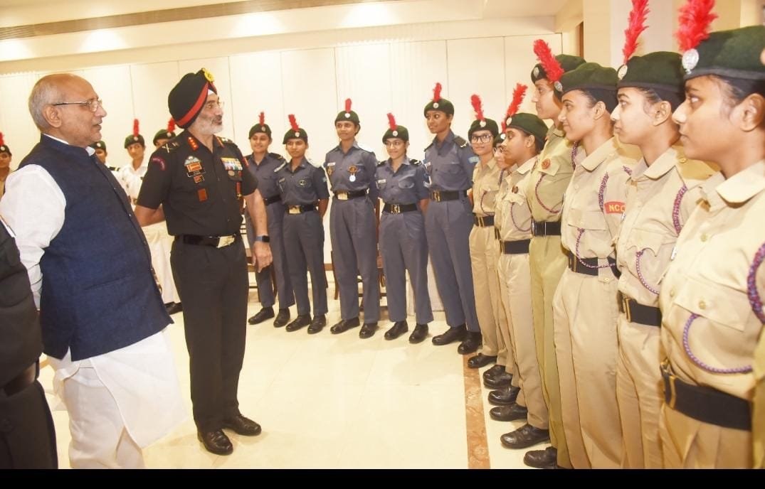 एनसीसी’मधील सहभागामुळे मुलींमध्ये नेतृत्वगुणांचा विकास-राज्यपाल सी पी राधाकृष्णन