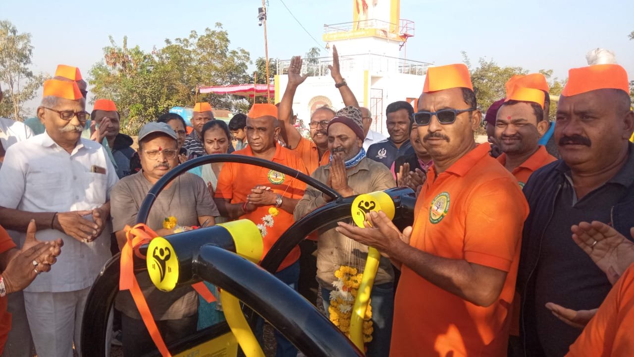 अमळनेरला अंब ऋषी टेकडीवर 22 फुटी श्रीराम भक्त हनुमान मूर्ती आणि ओपन जिम चे उद्घाटन संपन्न