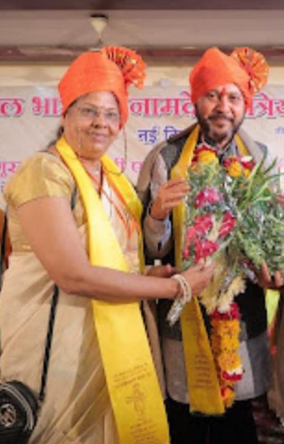 अखिल भारतीय नामदेव क्षत्रिय महासंघांच्या राष्ट्रीय अध्यक्ष पदी भास्कर टोपें यांची बिनविरोध निवड.*  * अखिल भारतीय क्षत्रिय नामदेव महासंघाचा विकासाचा प्रवास नवी दिशा घेईल: सूनिताताई ब्राह्मणकर.