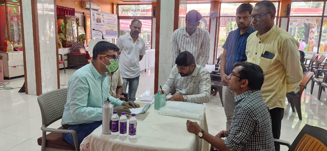 मोफत आरोग्य तपासणी शिबीरात शेकडो गरजूंनी घेतला लाभ  मंगळग्रह सेवा संस्था, व्हॉईस ऑफ मीडिया आणि राष्ट्रीय बहुउद्देशीय मंडळाचा स्तुत्य उपक्रम