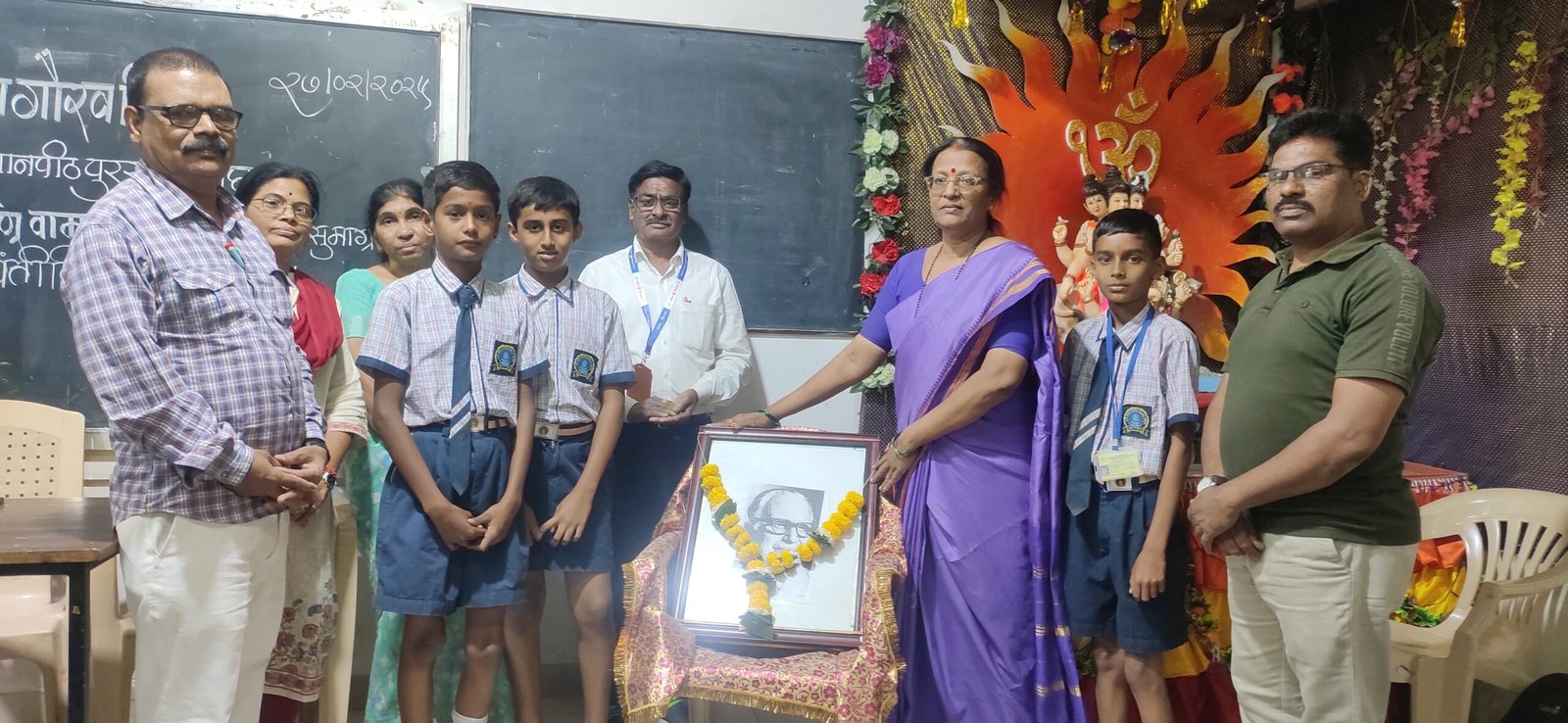 मराठी भाषा गौरव दिन: ए.टी झांबरे माध्यमिक विद्यालयात व्यक्तिमत्त्वाचा महोत्सव