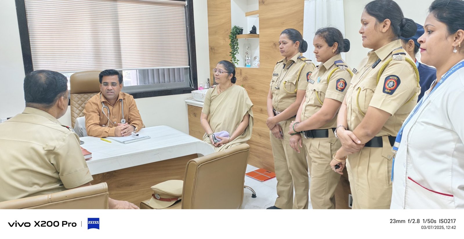 खडकपाडा पोलीस स्टेशनमधे जागतिक महिला दिनाचा पुर्वसंध्येला आरोग्य शिबिराचे आयोजन.*  *जागतिक महिला दिना निमित्त महिला पोलीस अधिकारी व कर्मचारी यांचे मोफत वैद्यकीय तपासणी शिबिर संपन्न.*