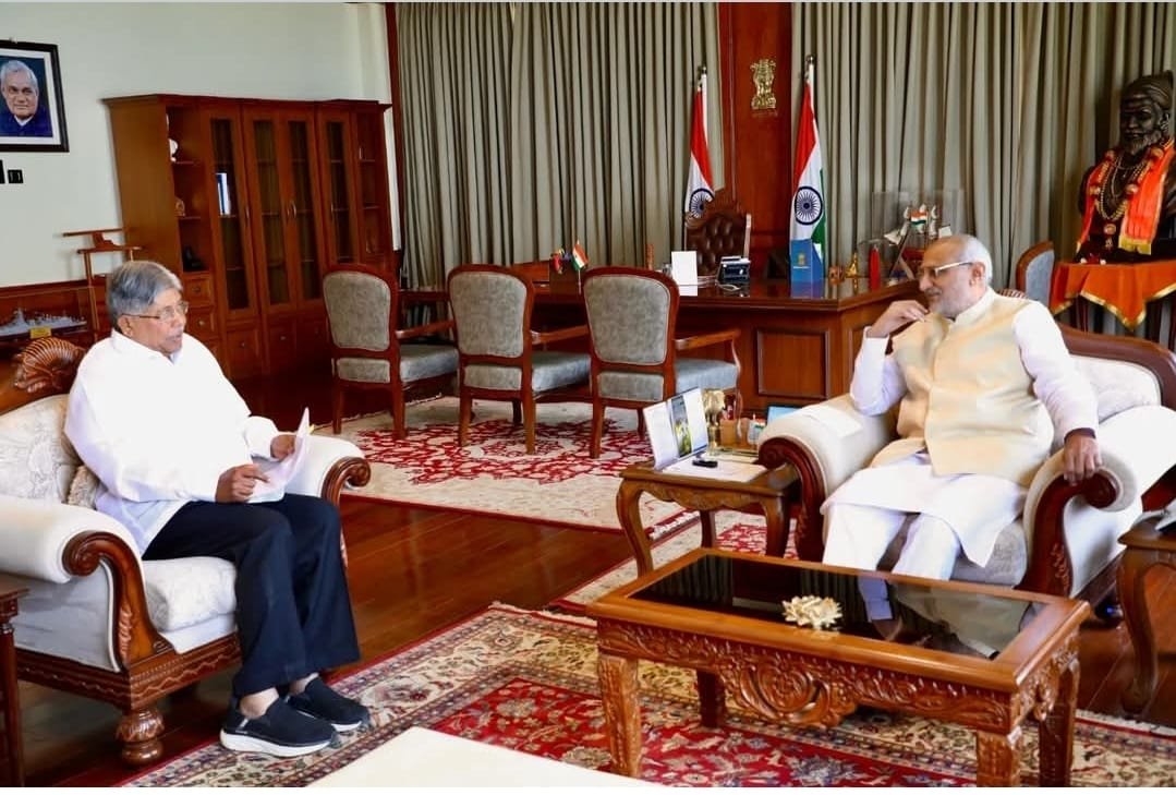 राजभवन येथे राज्यपाल सी.पी. राधाकृष्णनजी आणि शिक्षण मंत्री चंद्रकांत पाटील यांची महत्त्वाची भेट**