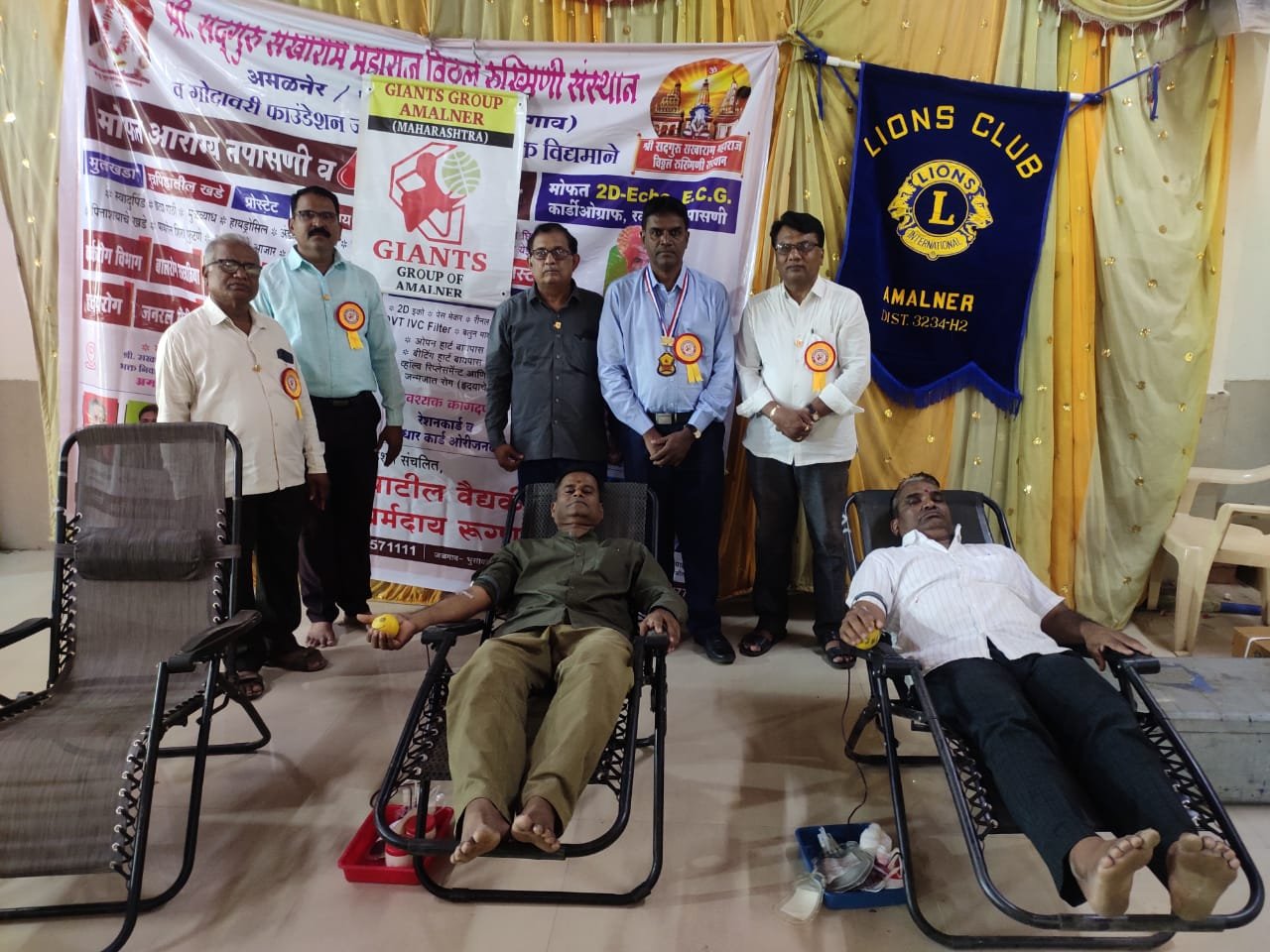 संत सखाराम महाराज पुण्यतिथीला वाडी चौकात रक्तदान शिबिर; २० रक्तपिशव्या संकलन  जायंट्स ग्रुपच्या पुढाकाराने ६०० रुग्णांचे मोफत उपचार व औषध वितरण, समाजसेवेचा गौरव!