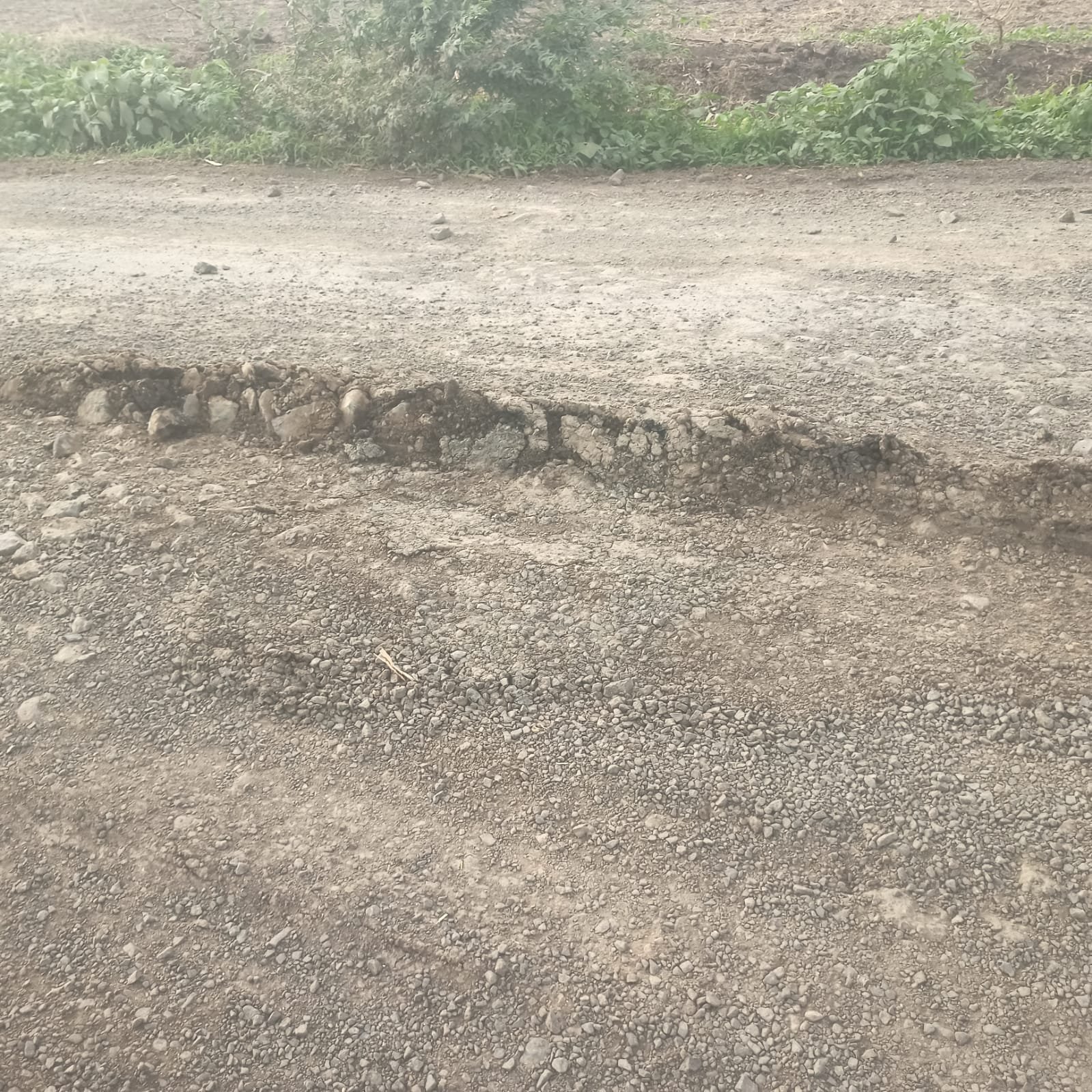 पाडळसरे धरणासाठी खेडी ते कळमसरे रस्त्यावर खोल खड्ड्यांचं ओझं, वाहनधारकांना अपघाताची भीती