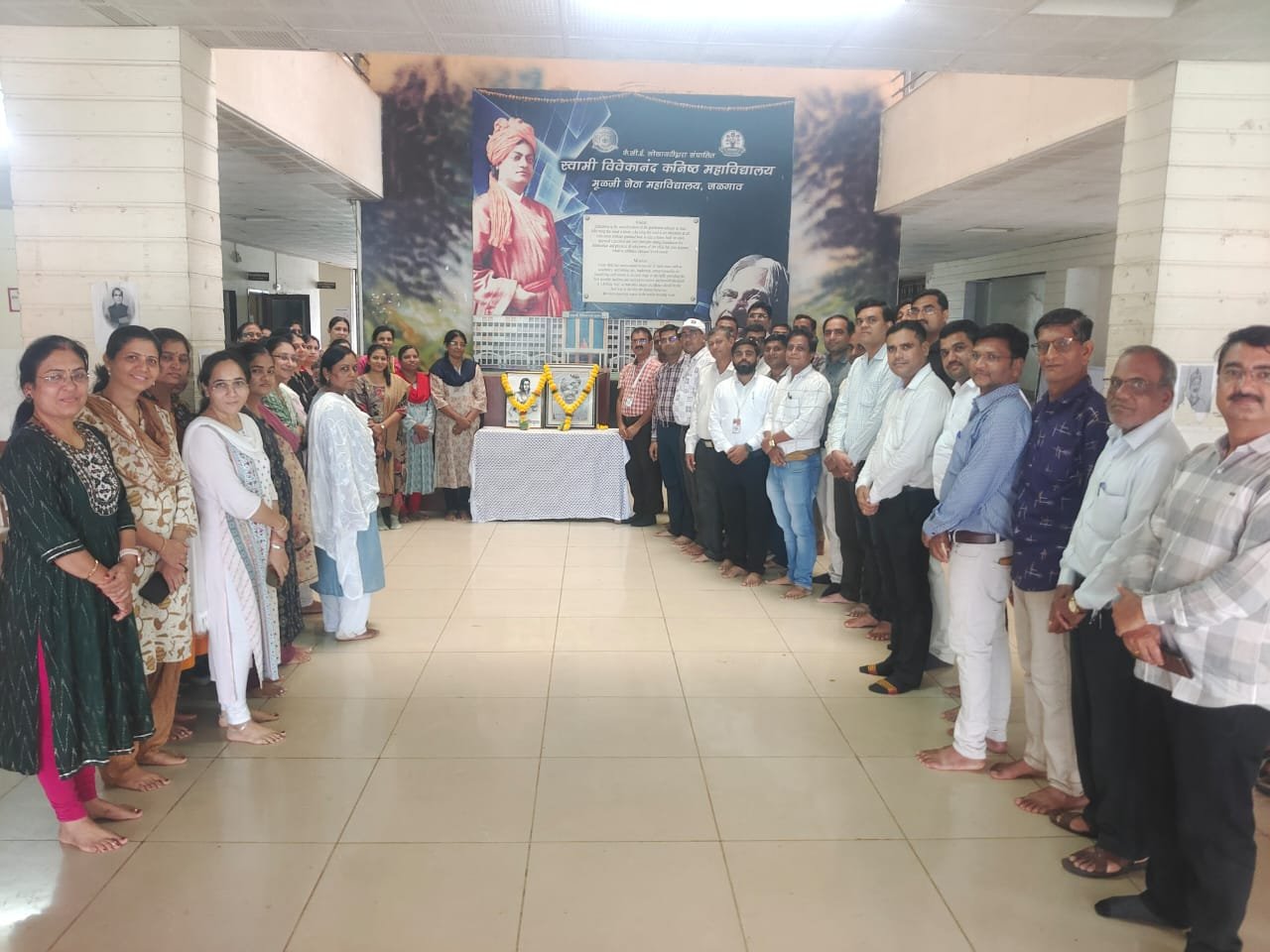 स्वामी विवेकानंद कनिष्ठ महाविद्यालयात श्रीमंत छत्रपती राजर्षी शाहू महाराज, महाकवी कालिदास,बालगंधर्व जयंती साजरी.