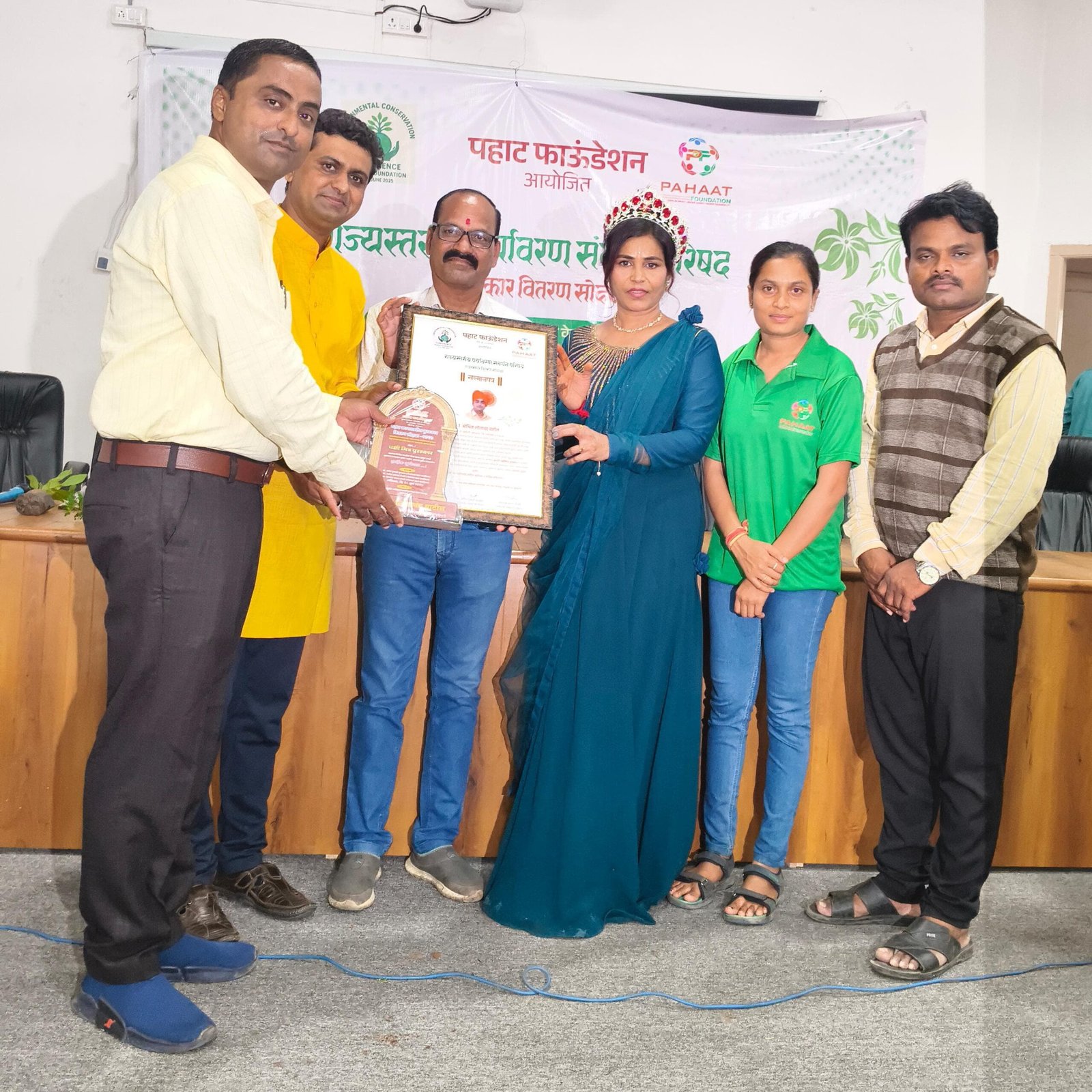 “अश्विन पाटील यांचा पर्यावरणप्रेमाचा ठसा राज्यस्तरीय पुरस्काराने उजळला!”