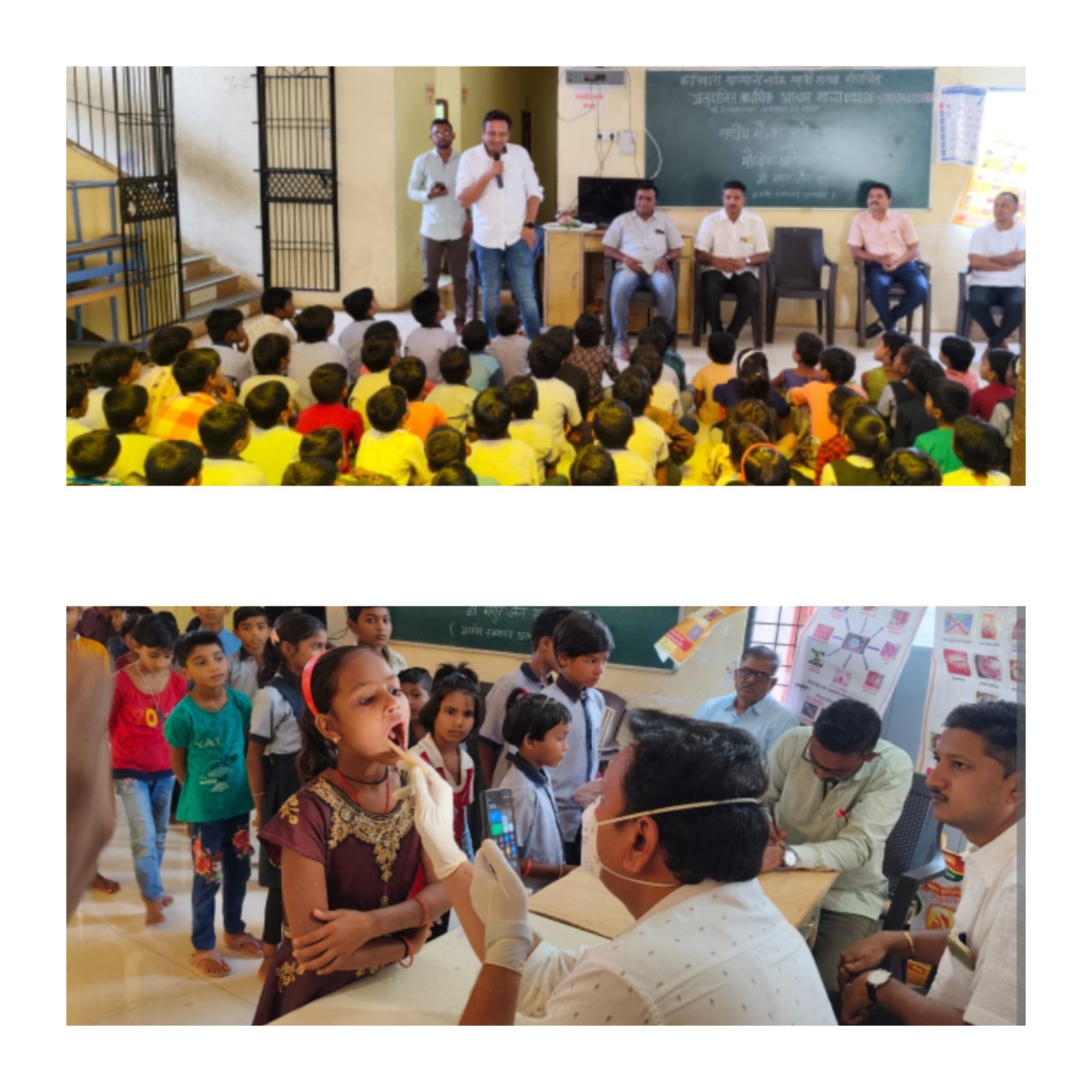 क्रांतिकारी खाज्याजी नाईक स्मृती संस्था संचलित अनुदानित आश्रम शाळा, धरणगाव येथे मौखिक आरोग्य जागरूकता व तपासणी शिबिर संपन्न…*  *आश्रम शाळेतील सर्व विद्यार्थी, विद्यार्थिनींनी जाणून घेतली तंबाखू, गुटखा, सिगरेट मुळे होणाऱ्या दुष्परिणामाची माहिती व आयुष्यभर हे व्यसन न करण्याची घेतली प्रतिज्ञा..*