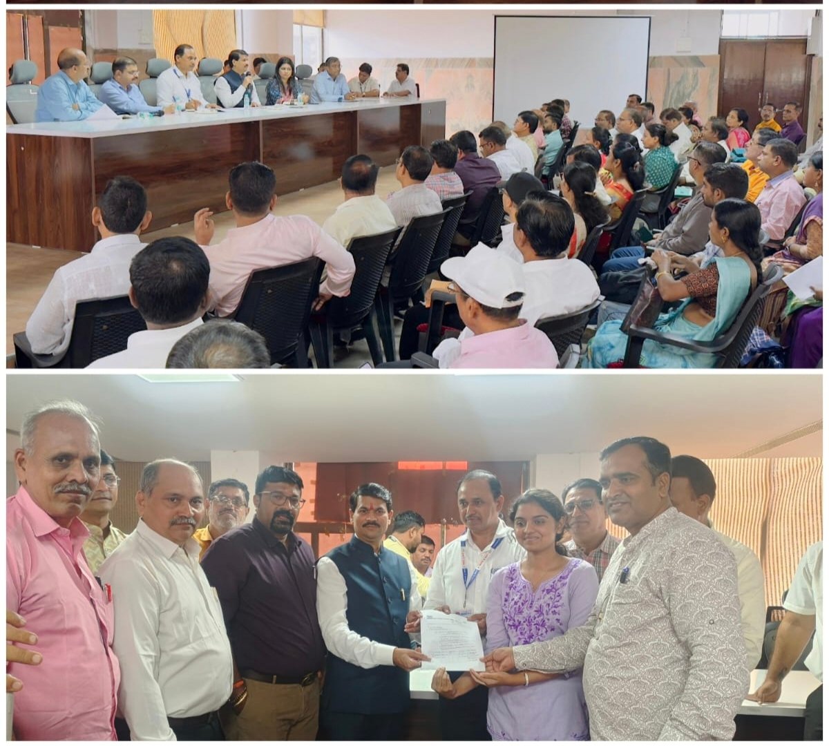 शिक्षकांच्या प्रश्नांवर आमदार ज्ञानेश्वर म्हात्रे यांची ठाण्यात निर्णायक बैठक!..    कुमारी अदिती राव यांना अनुकंपा नियुक्ती – आमदार म्हात्रे यांच्या तत्परतेमुळे न्याय!   १५० शिक्षक-शिक्षकेतर प्रश्नांवर ठाम चर्चा – अनेक समस्यांचे तत्काळ समाधान