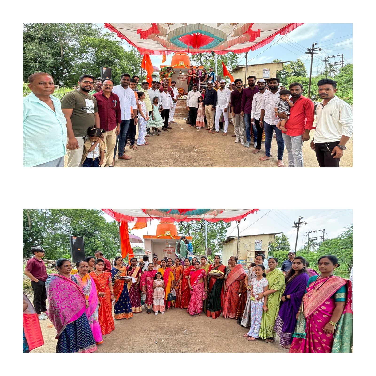 जिर्णोद्धारानंतर मरीआई मंदिरात श्रावणातील पारंपारिक पूजा रंगली