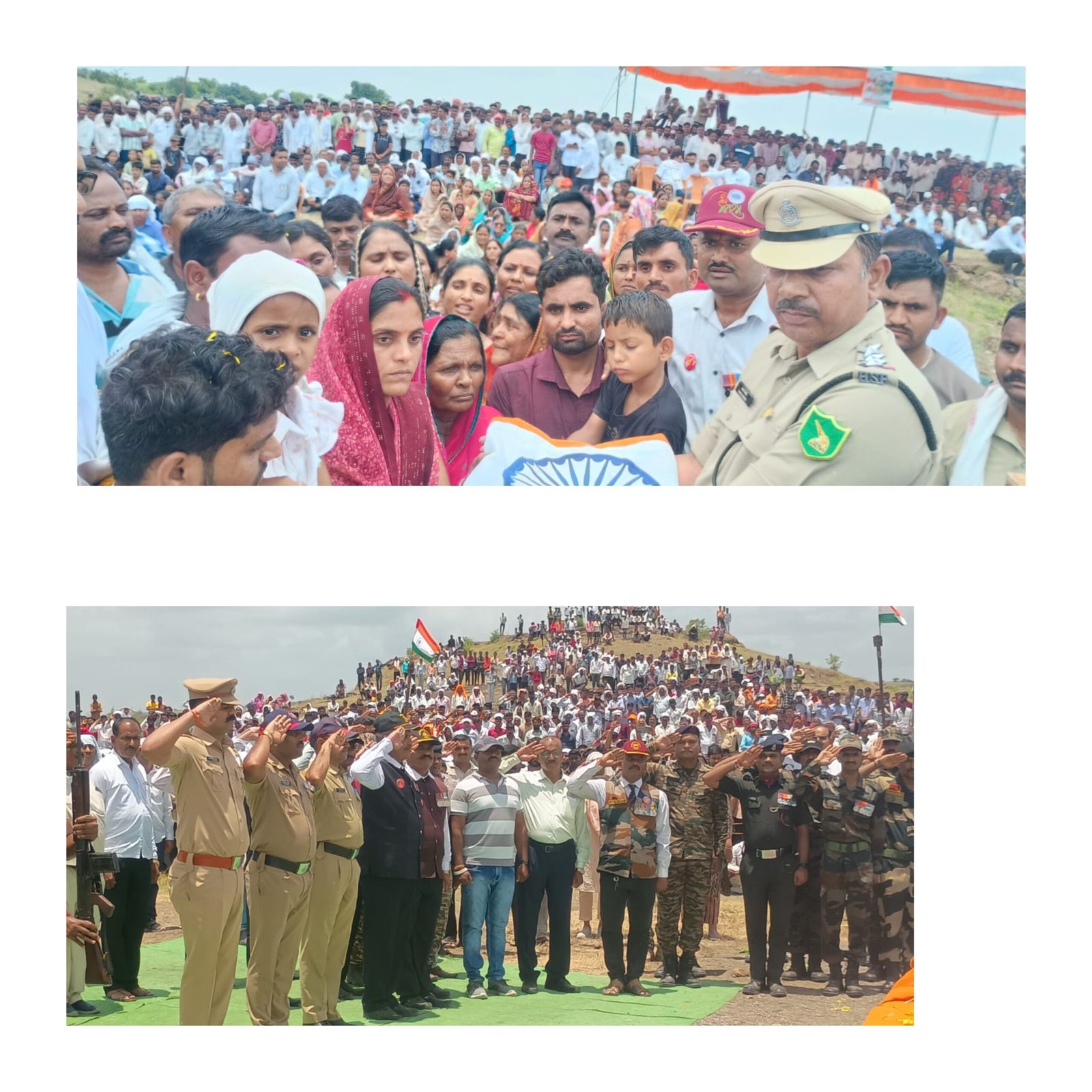 वीर जवान अमर रहेच्या घोषणा देत, शहीद स्वप्नील सोनवणे यांना अखेरचा सलाम*  ▪️ *भडगाव तालुक्यातील गुढे गाव शोकाकुल*