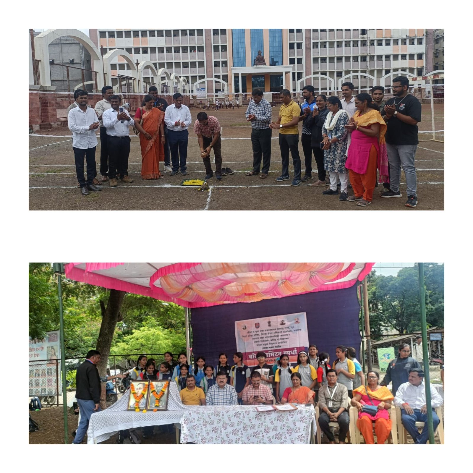 शालेय क्रीडा महोत्सवाला उत्साही सुरुवात – बॉल बॅडमिंटन स्पर्धेत विद्यार्थ्यांचा दमदार खेळ!