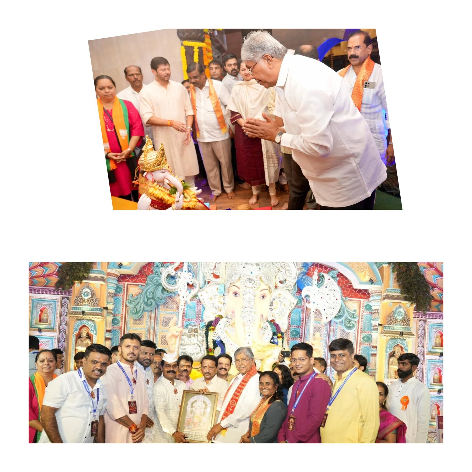 मंत्री चंद्रकांत पाटील यांनी पुण्यातील पाच मानाच्या गणपतींचे घेतले दर्शन*