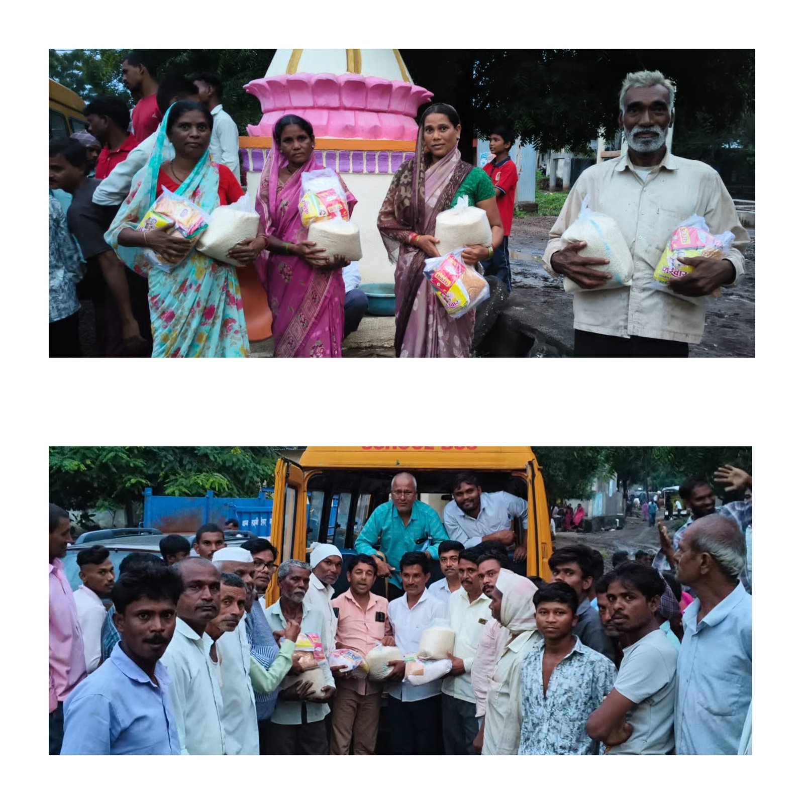 वासरेत ढगफुटीचा कहर; सभापती अशोक पाटील यांनी जीवनावश्यक वस्तूंचे वाटप करत नागरिकांना दिला दिलासा