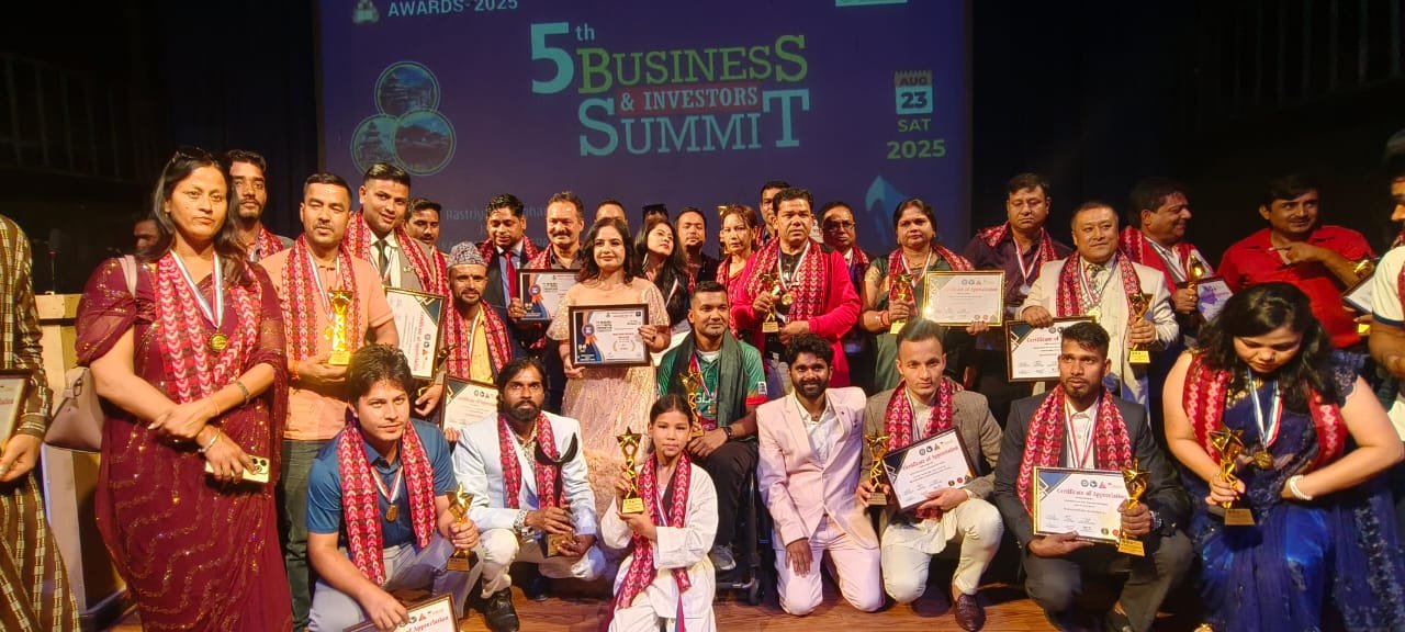 एबीएम प्रस्तुत इंटरनॅशनल आयकॉन अवॉर्ड २०२५ नेपाळ मध्ये यशस्वीपणे संपन्न ..