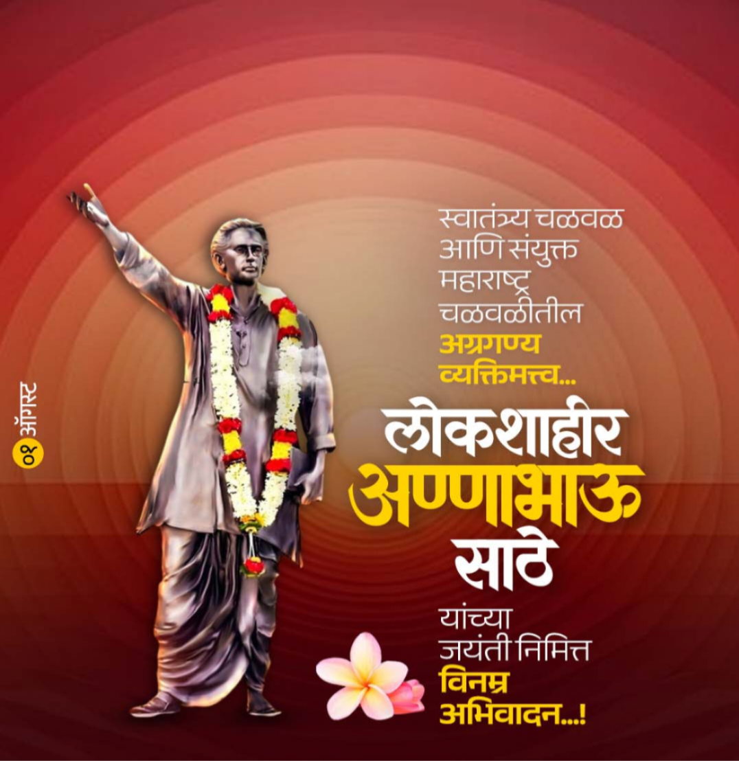 साहित्यरत्न अण्णा भाऊ साठे : जागतिक दृष्टिकोनाचे अजरामर दीपस्तंभ