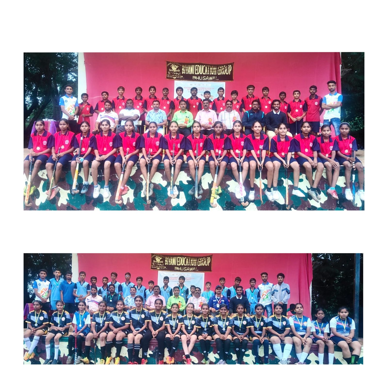 जिल्हा स्तरीय शालेय हॉकी स्पर्धेत बियाणी मिलिटरी स्कूलचे वर्चस्व*, (बियाणी स्कूलचे मुला- मुलींचे संघ नाशिक विभाग स्तरावर.)