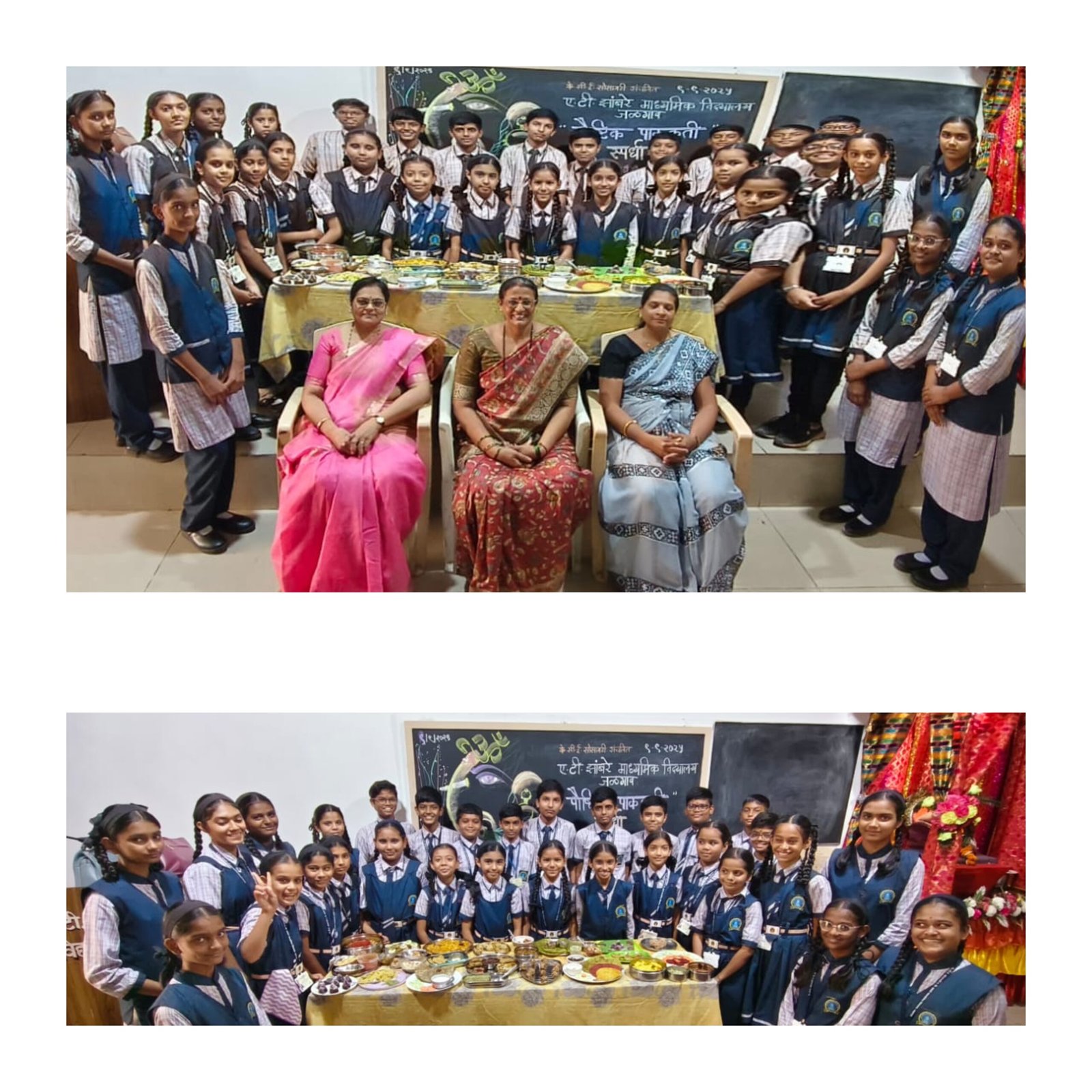 ए.टी. झांबरे विद्यालयातील पोषक पाककृती स्पर्धेत विद्यार्थ्यांचा उत्स्फूर्त सहभाग