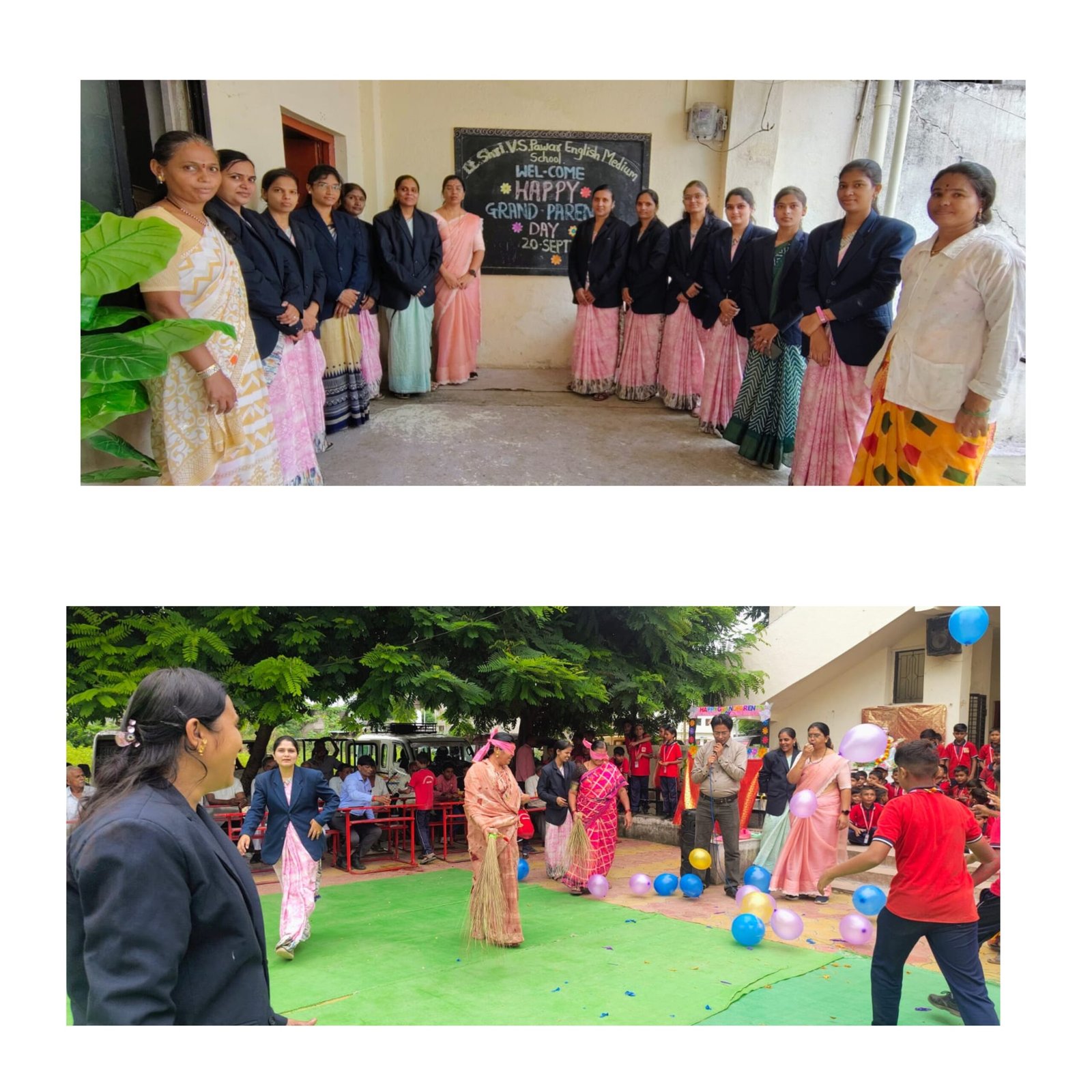 व्ही. एस. पवार इंग्लिश मीडियम स्कूलमध्ये एक हृदयस्पर्शी “आजी- आजोबा दिवस” साजरा