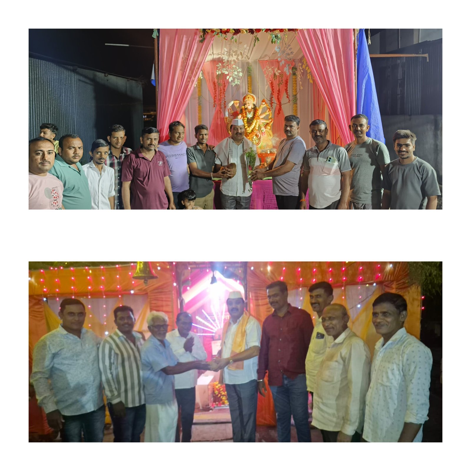 नवरात्र उत्सवात मा.नगरसेवक विक्रांत पाटील यांना आरतीचा मान व उत्साहपूर्ण सत्कार…!”