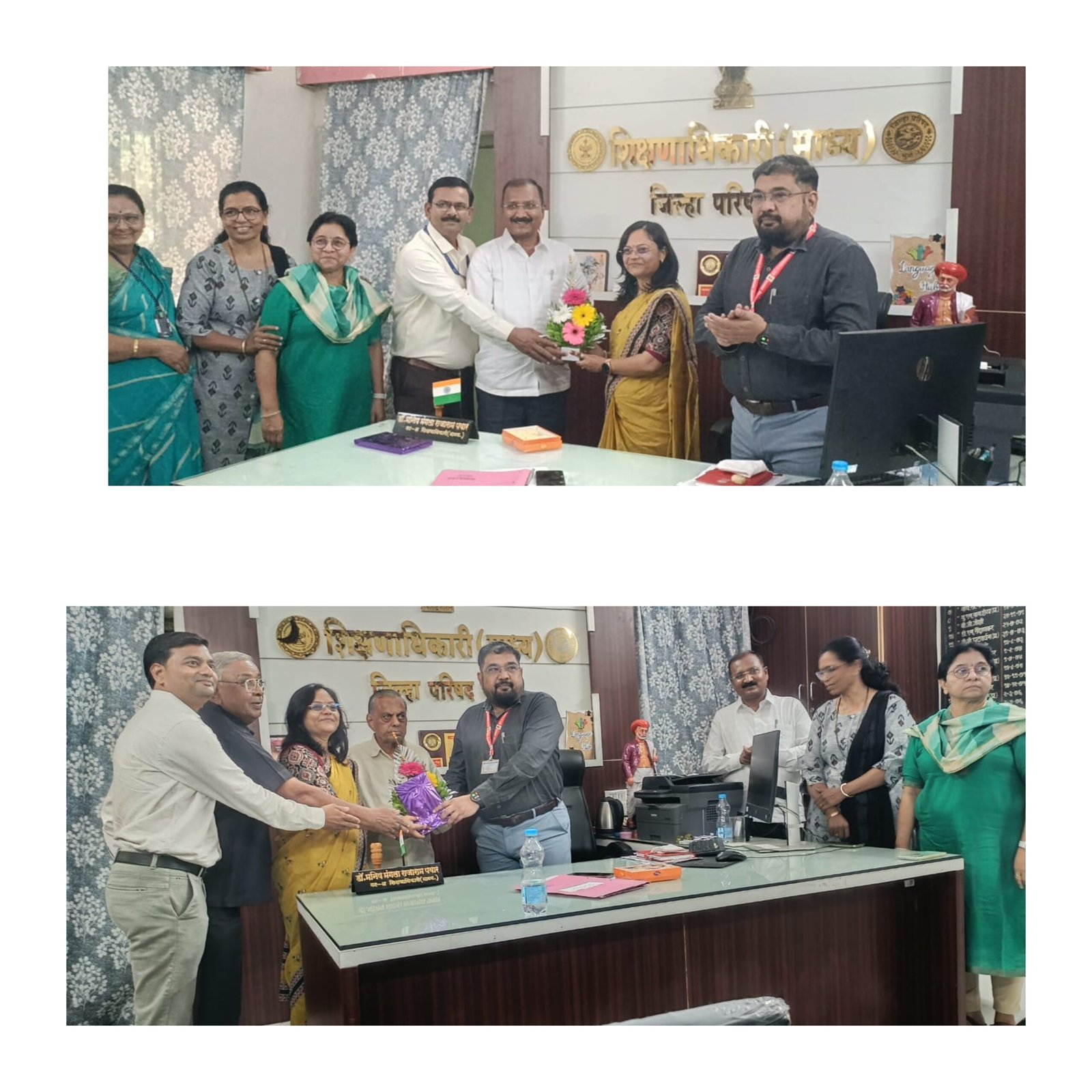 सौ. प्रतिभा मुकेश ठाकूर यांनी धुळे जि.प. मध्ये उपशिक्षणाधिकारी (माध्यमिक) पदभार स्वीकारला