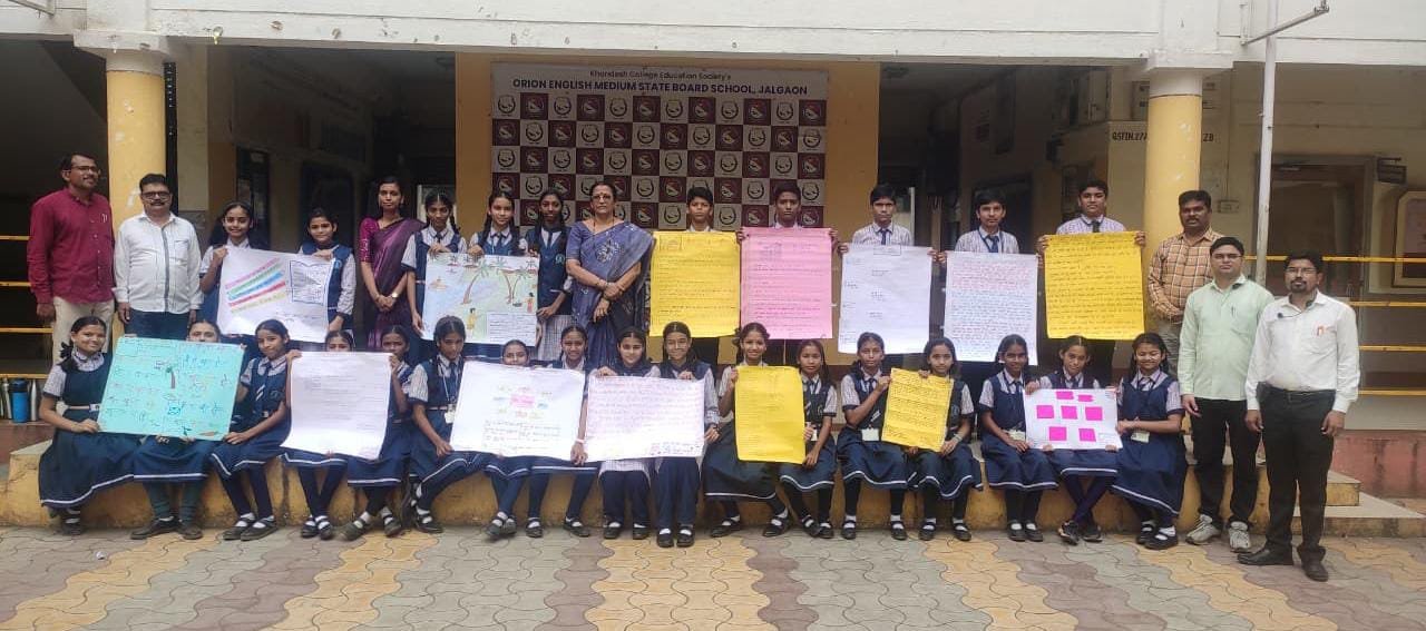 हिंदी दिवस उपक्रमांनी विद्यार्थ्यांमध्ये जागवला भाषाभिमान” ए. टी. झांबरे विद्यालयात निबंध, भित्तिचित्र, भाषण स्पर्धांचे आयोजन*