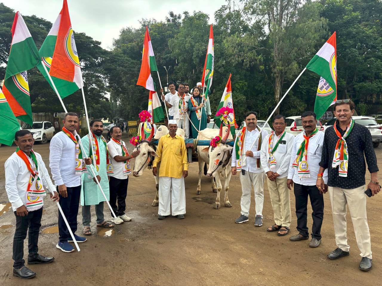 राष्ट्रवादी काँग्रेस शरदचंद्र पवार पक्ष आयोजित…  आक्रोश मोर्चाच्या माध्यमातून शेतकऱ्यांचा एल्गार…