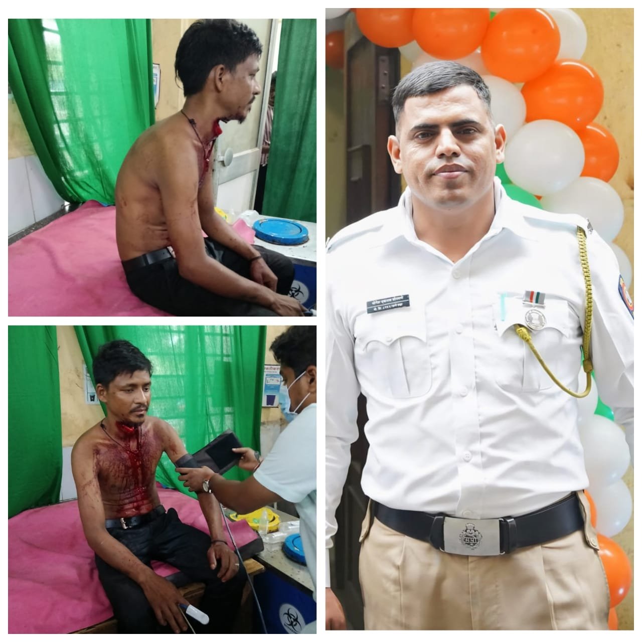 वाहतूक पोलिस कॉन्स्टेबल योगेश सोनवणे च्या धाडसाने तरुणाचा जीव वाचला!