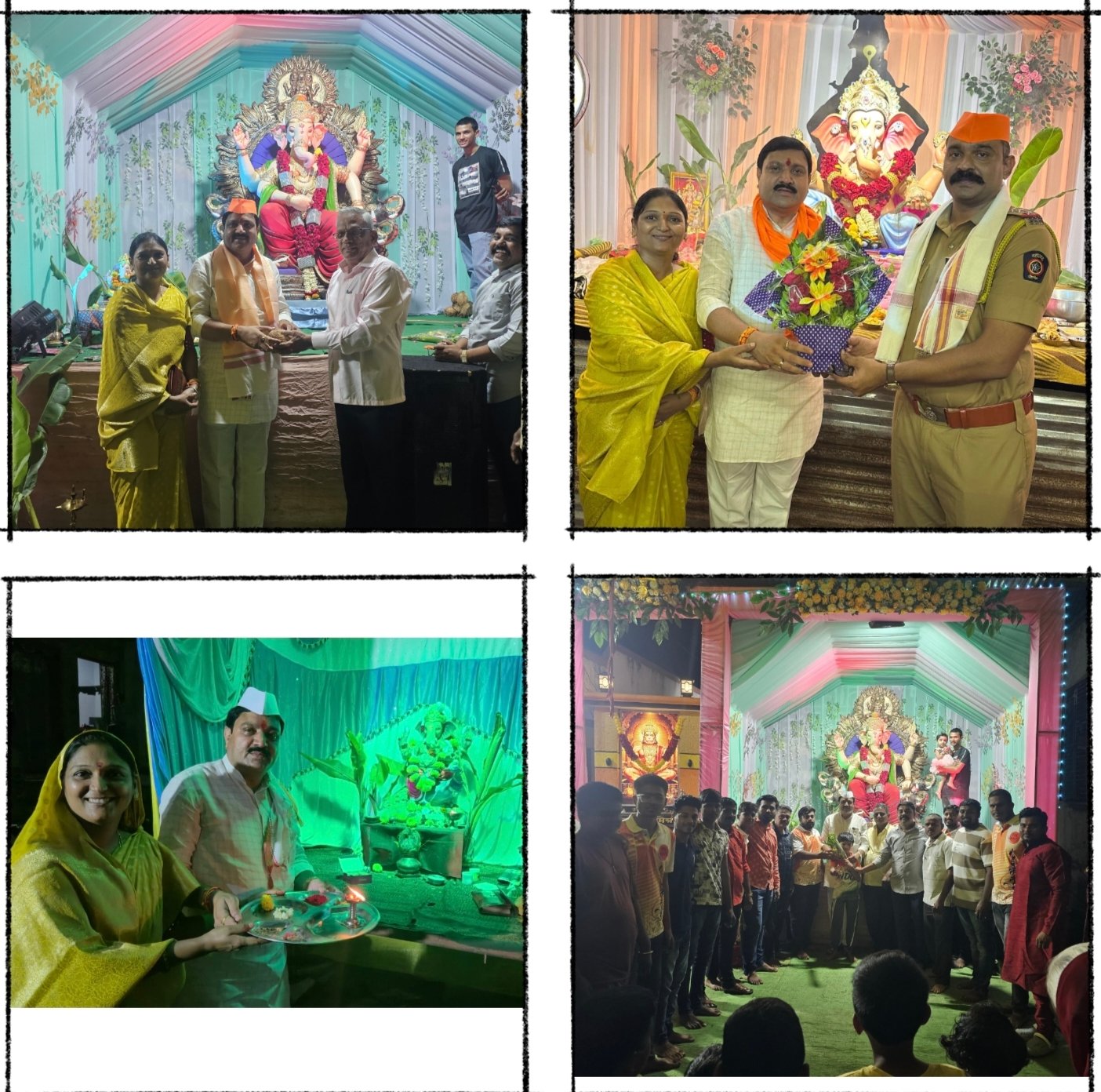 अमळनेरात गणेशोत्सवाच्या सहाव्या दिवशी “५६ भोग महाप्रसाद” सह आरती सेवेचा सोहळा