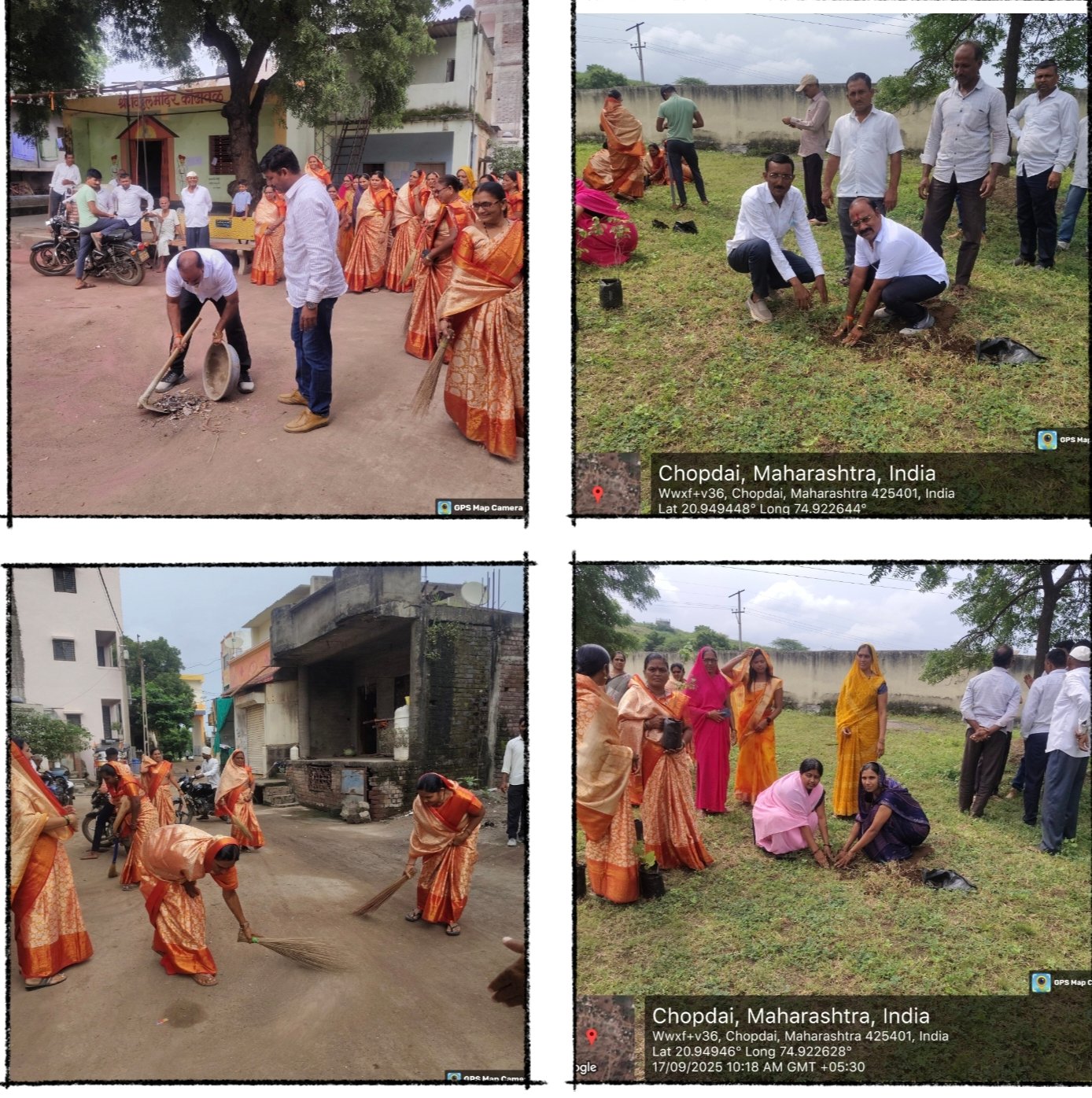 कोंढावळ ग्रामसभेत सामूहिक सहभागातून स्वच्छतेचा आणि हरिततेचा संदेश 