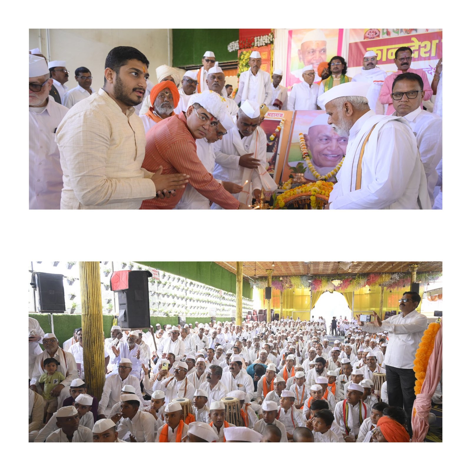 शिंदखेडा दुमदूमला भक्तिभाव — प.पू. वै. विठ्ठल बुवा चौधरी ‘मोठेबाबा’ जयंती महोत्सव उत्साहात साजरा