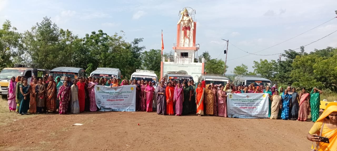 राष्ट्रविकास संस्थेमार्फत एलआरए अंतर्गत अमळनेर तालुक्यातील पाणलोट गावातील अभ्यास सहल संपन्न