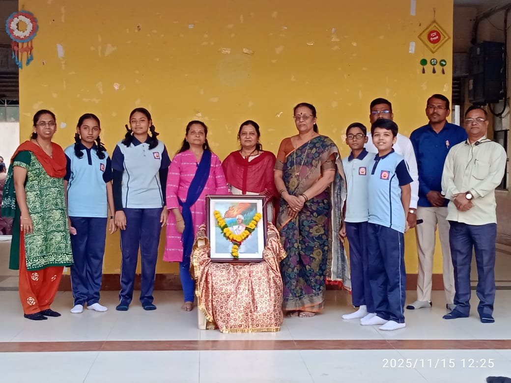 ए. टी. झांबरे माध्यमिक विद्यालयात भगवान बिरसा मुंडा जयंती उत्साहात साजरी