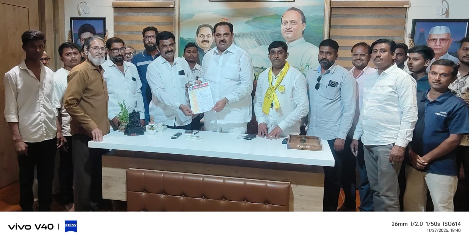 तालुका मन्सूरी पिंजारी समाजाचा शहर विकास आघाडीला पाठिंबा…  नगराध्यक्ष पदाचे उमेदवार जितेंद्र ठाकूर यांच्यासह नगरसेवक पदाच्या सर्व उमेदवारांना दिले समर्थन…