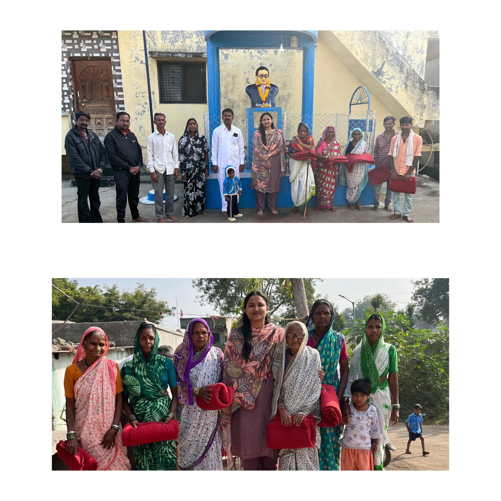 महापरिनिर्वाण दिनी मानवतेचा वसा जपला; गरजूंसाठी उबदार ब्लँकेट वाटपाचा उपक्रम  गरजूंना थंडीपासून दिलासा; अभिलाषा भिला रोकडे यांचा लोकसहभागातून उपक्रम