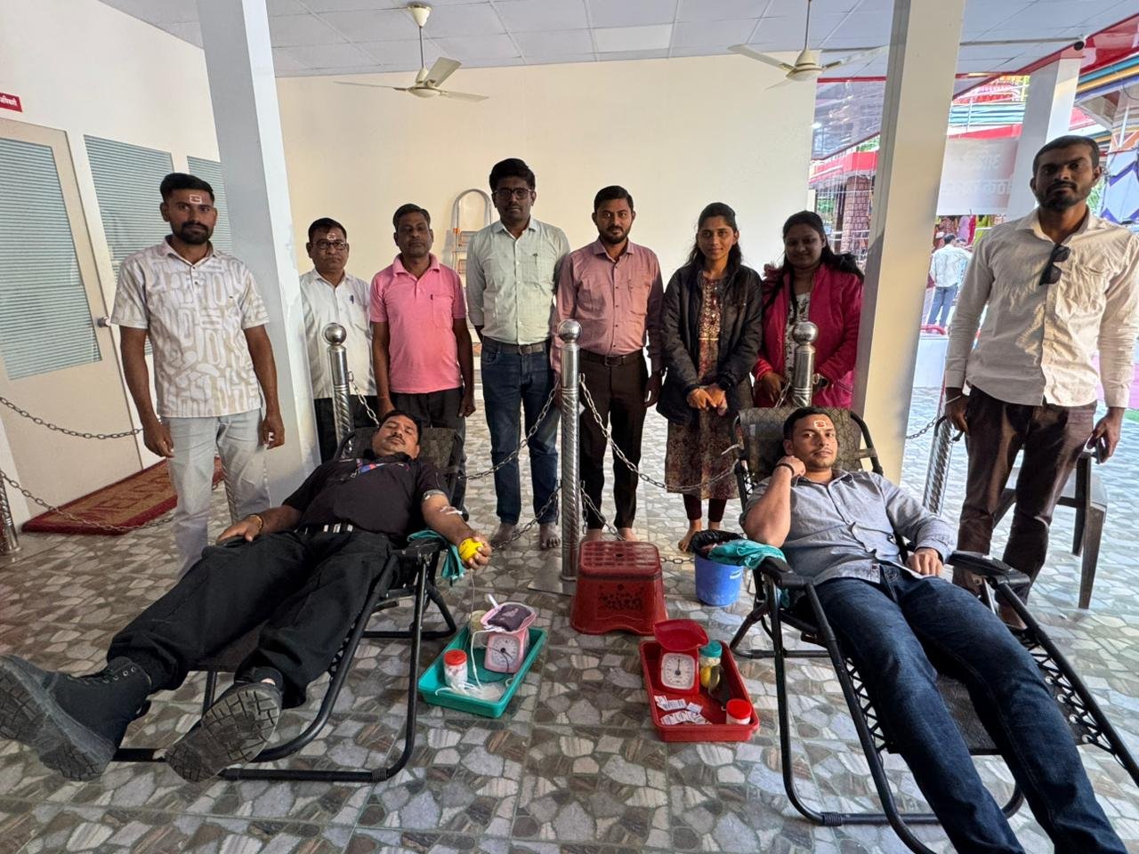 अमळनेरमध्ये सेवाभावाचा अनोखा जागर – मंगळ ग्रह मंदिरात रक्तदान शिबिराला उत्स्फूर्त प्रतिसाद
