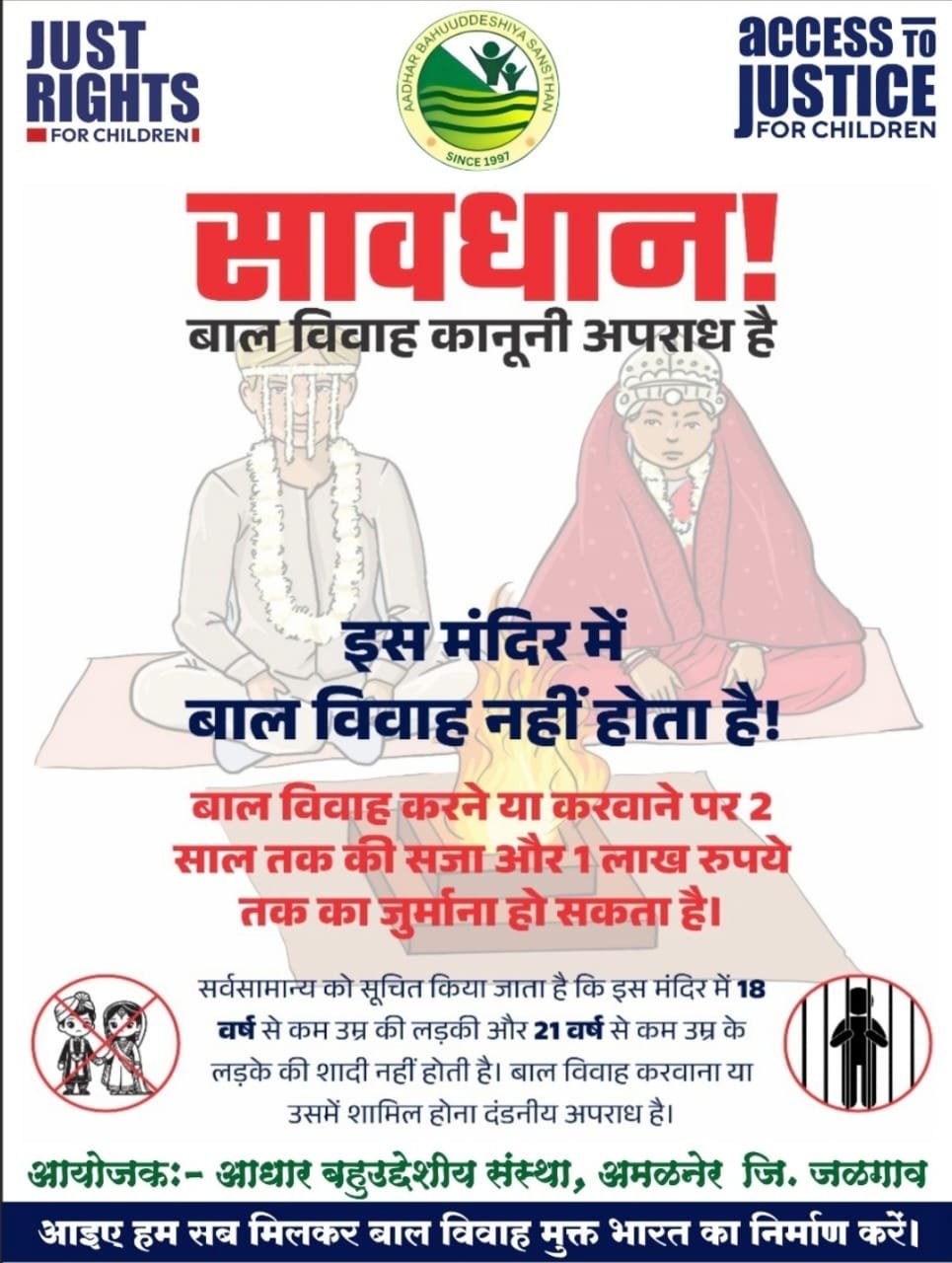 जळगाव जिल्ह्यात 2025 मध्ये बाल सुरक्षेच्या क्षेत्रात मोठी प्रगती  250 बालविवाह रोखले 67 मुले व मुली मानवी तस्करीतून वाचवली