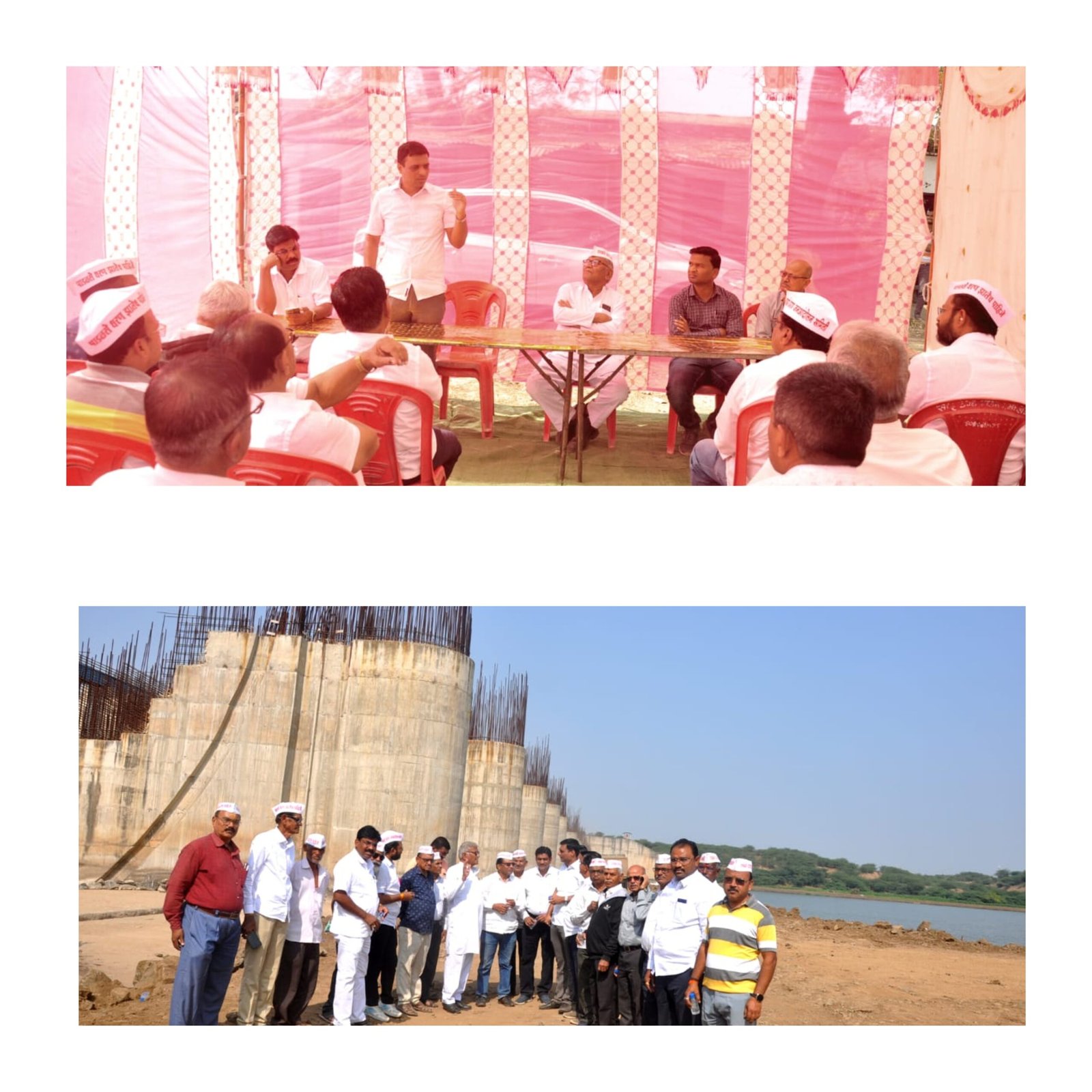 पाडळसरे धरणाच्या कामाची प्रत्यक्ष पाहणी; जनआंदोलन समितीचा सकारात्मक पाठपुरावा, निधी व प्रगतीचा घेतला आढावा